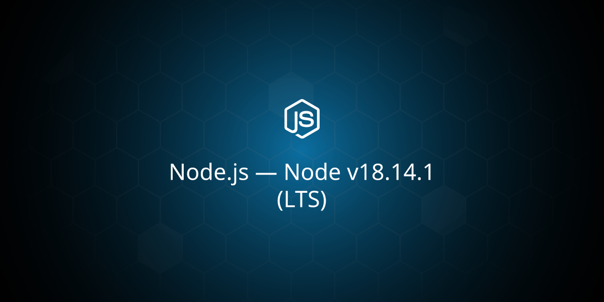 Node js node v18 14 1 lts 
